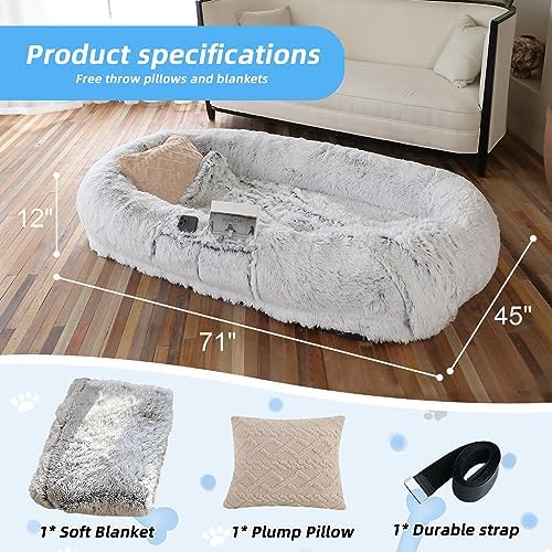 WROS Human Dog Bed for Adult - Image 6