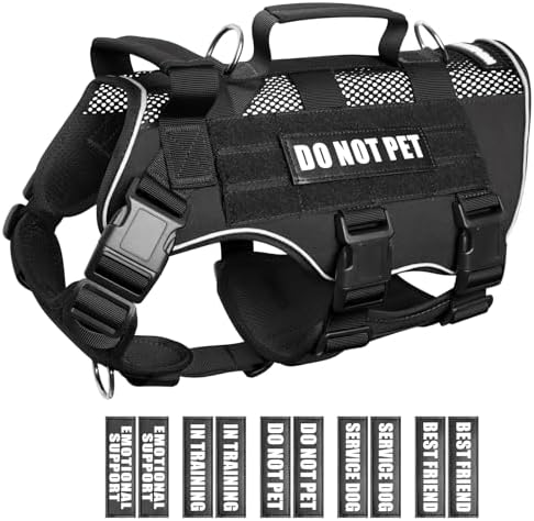 WINSEE Tactical Molle Vest Mesh Dog Harness by WINSEE