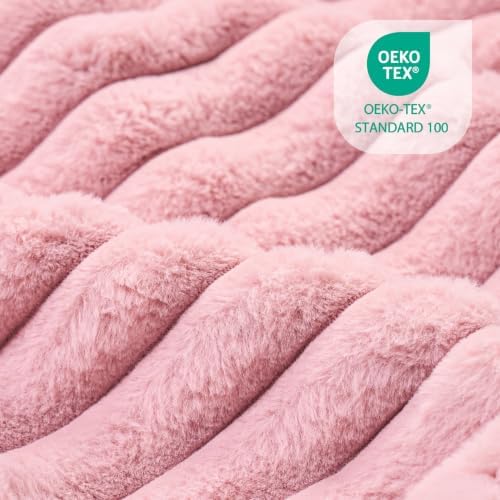 Medium Dog Bed Calming Cat Bed for Indoor Cats 24’’x20’’ Pink - Image 5