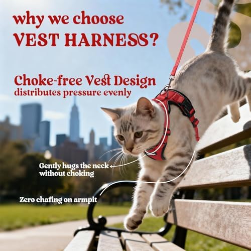 rabbitgoo Cat Harness and Leash Set, Escape Proof Vest - Image 3