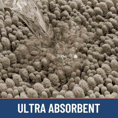 Smiry Bathroom Rugs 44X24, Extra Soft Rubber Backing Chenille Bath Mats - Image 5
