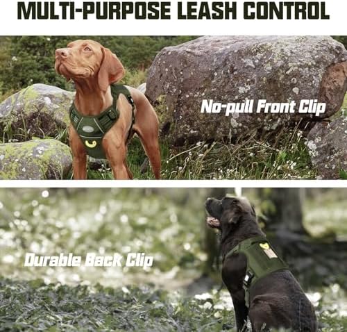AUROTH Tactical Dog Harness for Large Dogs, Heavy Duty No Pull Pet Vest - Image 5