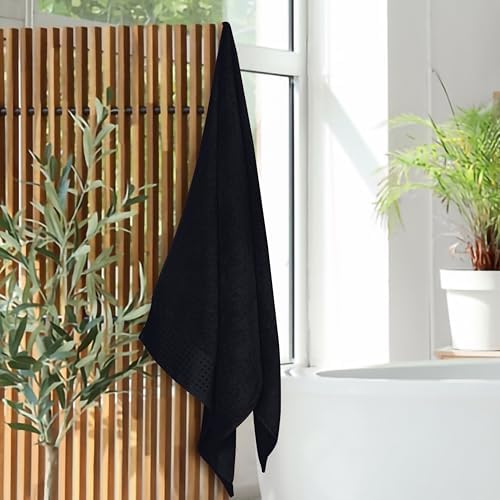 GLAMBURG Ultra Soft 4 Pack Oversized Bath Towel Set 27x54 inches, 100% Cotton - Image 4