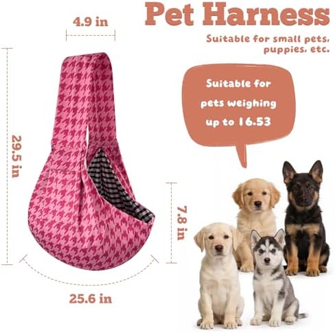 Dog Sling Carrier for Small Dogs and Cats 5–16 lbs, Puppy Carrier Sling - Image 2