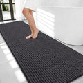 OLANLY Thick Chenille Bathroom Runner Rugs Mats 70x24, Dark Grey by OLANLY
