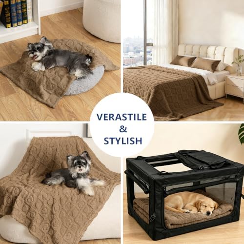 gogobunny Pet Blanket for Dogs Cats, 300GSM Ultra Soft Coral Fleece Blanket - Image 4