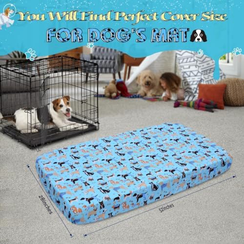 Dog Bed Covers Replacement Washable Elastic Edged 52" x 28" x 6" - Image 3