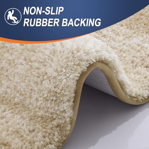 OLANLY Small Bathroom Rugs 24x16, Extra Soft Absorbent Microfiber Bath Rugs - Image 5