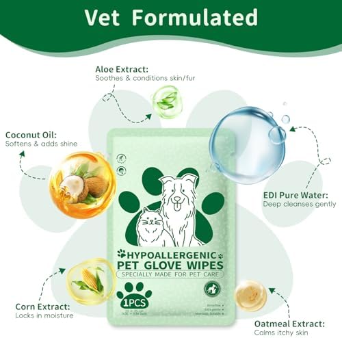 GLADFRESIT Pet Grooming Glove Wipes - Image 3