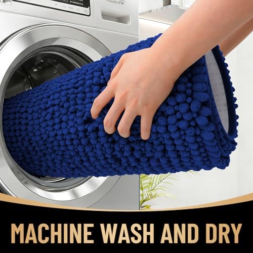 OLANLY Thick Chenille Bathroom Runner Rugs 59x24, Absorbent Bath Mat - Image 4