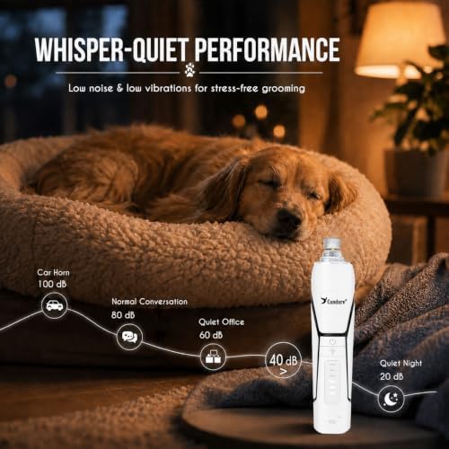 Candure Whisper Quiet Dog Nail Grinder - Image 3