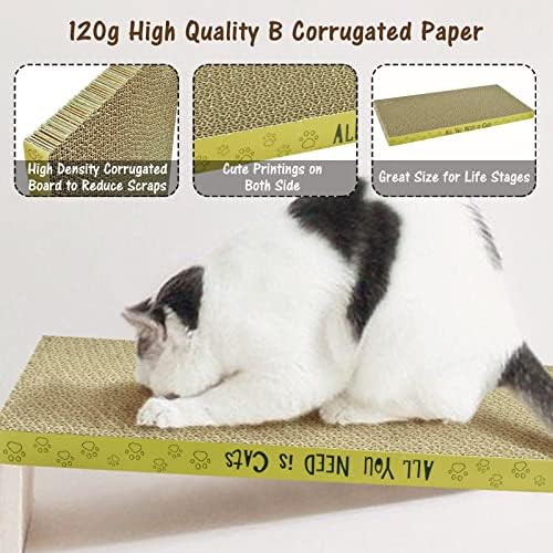 AccEncyc Cardboard Cat Scratcher Pads Cat Scratching Board - Image 3