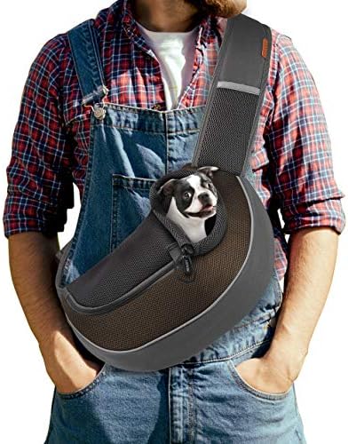 FDJASGY Pet Sling Carrier for Small Dogs Cats, Breathable Mesh Travelling Hand by FDJASGY