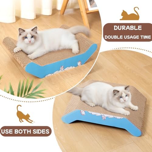 Cardboard Cat Scratcher Bed 22x16 Large Cat Scratch Pad - Image 6