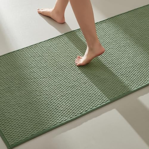TYUU Bathroom Runner Rug, Long Bath Mat Washable Thin Quick Dry Low Pile by TYUU