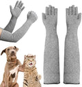 QYANGG Cat Grooming Gloves, Ultra-Flexible Pet Handling Sleeves: 15.7” by QYANGG
