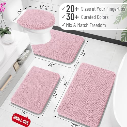 OLANLY Bathroom Rugs 30x20, Extra Soft Absorbent Chenille Bath Rugs - Image 2