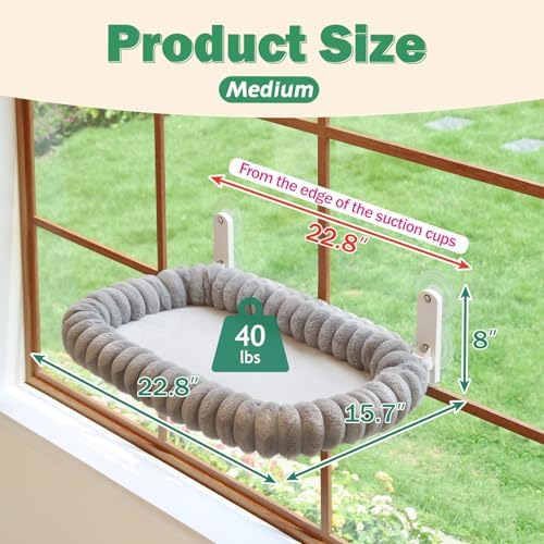 Zakkart SnugCloud Foldable Cat Window Perch - Image 3