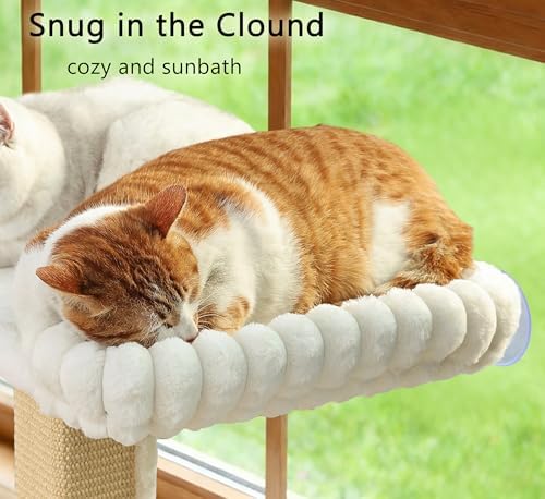 Cat Scratching Post with Large Window Perch, 47-Inch Tall Sisal Cat Tree - Image 3