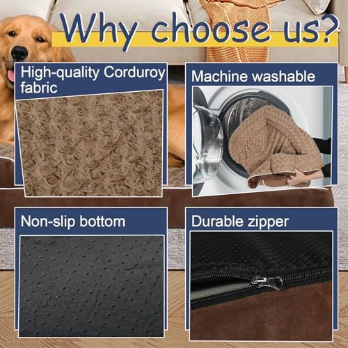 XL Orthopedic Dog Bed Large, Big Dog Bed, Dog Sofa Bed, Pet Beds - Image 3