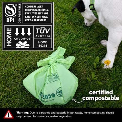 Certified Compostable Cat Litter Waste Bags, BPI Certified 16" x 12", Unscented - Image 6