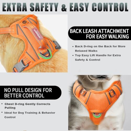 BARKBAY No Pull Dog Harness Large Reflective Dog Harness - Image 3
