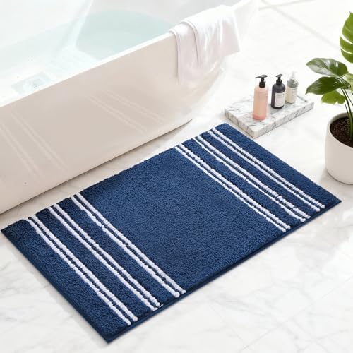 Kmson Bathroom Rugs Mat, Non-Slip Fluffy Thick Water Absorbent Microfiber Mat by KMSON