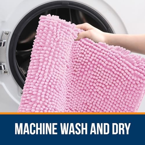 OLANLY Large Bathroom Rugs 40x32, Extra Soft Absorbent Chenille Bath Rugs - Image 5