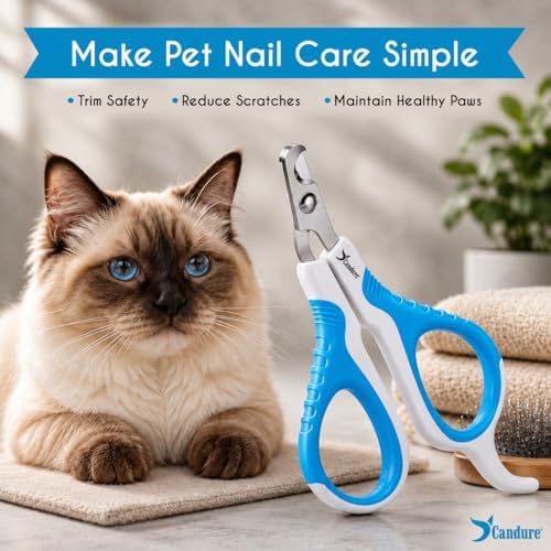 Candure Cat Nail Clipper Stainless Steel Cat Claw Trimmers - Image 6