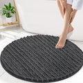 Smiry Bathroom Rugs Round 30X30, Extra Soft Rubber Backing Bath Mats by Smiry