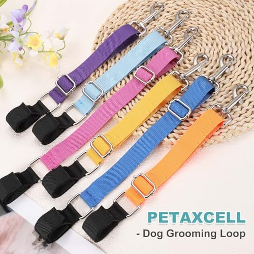 2Pcs Dog Grooming Loop, Adjustable, Fluorescent Green/Orange - Image 5