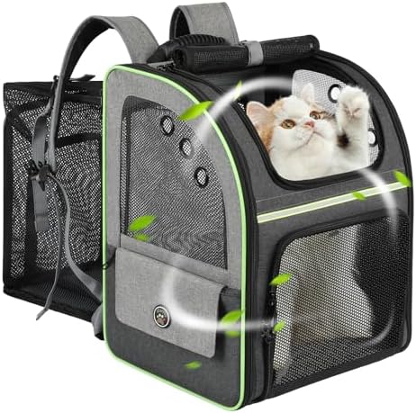 Cat Carrier Backpack, Large Cat Backpack Carrier Soft, Expandable Airline by Unknown