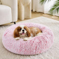 JOLLYVOGUE Calming Dog Beds Large Sized Dog, 36in Donut Washable Large Pet Bed by JOLLYVOGUE