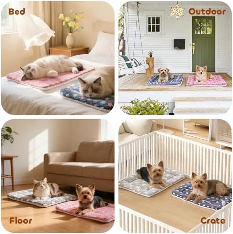 Mora Pets Dog Crate Pad Bed Ultra Soft Pet Mat Star Print 2 Pack 24 Inch - Image 6