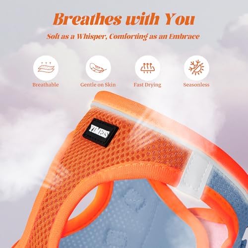 No Pull Dog Puppy Harness and Leash Set Reflective Mesh Vest Large - Image 3