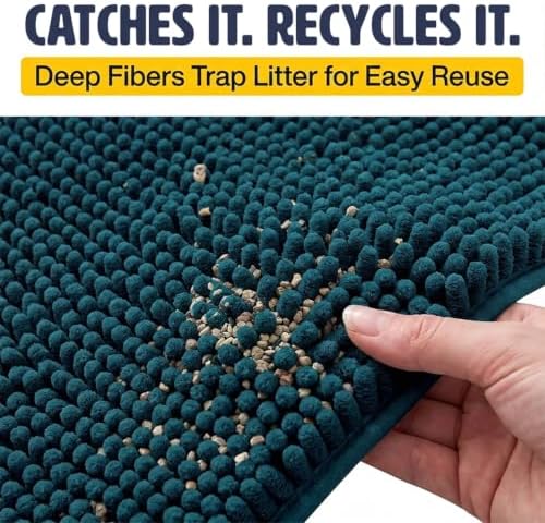 Muddy Mat® | Cat Litter Mat 18"x28", Litter Trapping Mat, Super Absorbent - Image 4