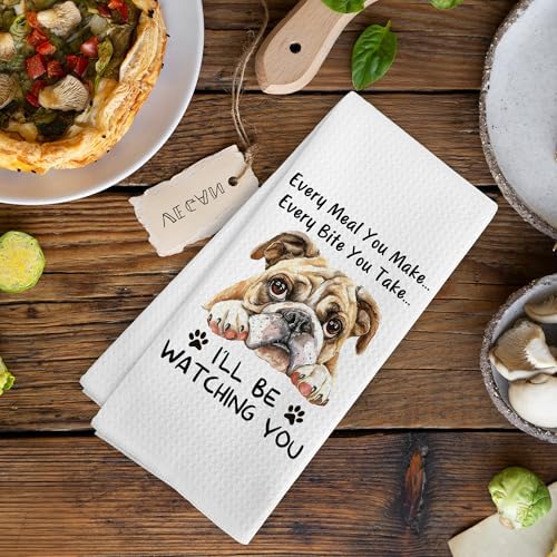 Funny English Bulldog Bull Dog Kitchen Towels Decor, English Bulldog Dog Lovers - Image 6