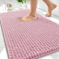 OLANLY Thick Chenille Absorbent Bathroom Rugs Mat 30x20, Dusty Rose by OLANLY