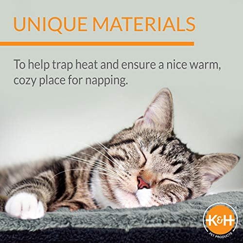 K&H Self-Warming Cat Bed Pad, Self Heating Pad, Small 21 X 17 Oatmeal/Choco - Image 6