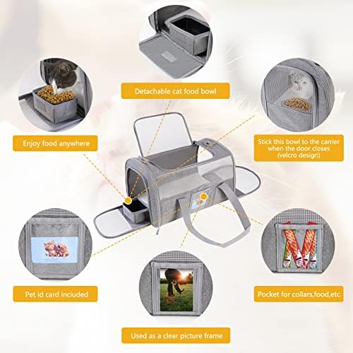 Cat Carrier Pet Dog Carrier Airline Approved - Image 4