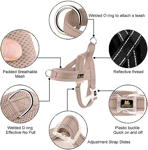 Plutus Pet No Pull Dog Harness for Puppy Small Dogs, Breathable Mesh Padded - Image 2