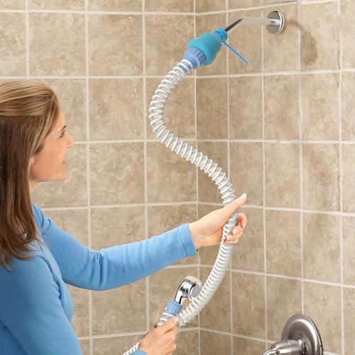 Slip-On Dog Shower Attachment for Bathtub Faucet, Ear-Tab Zip-Tie Connector - Image 2