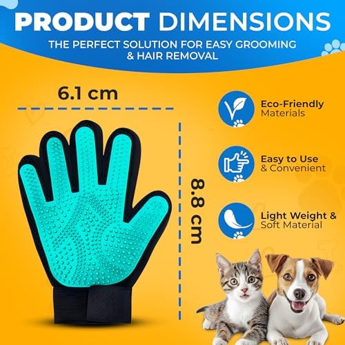 Pet Hair Removal Glove for Dogs & Cats – Dog Grooming Gloves for Shedding - Image 2
