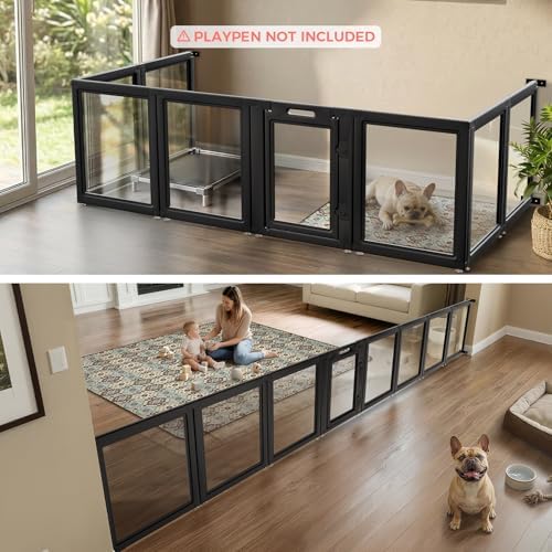 FXW Fence-to-Wall Anchors for AuraSpace Acrylic Indoor Dog Playpen - Image 2