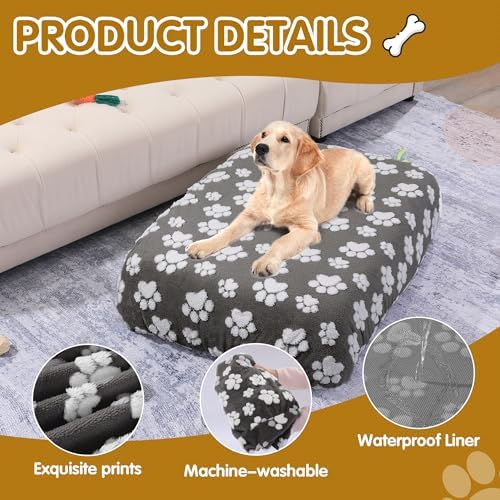 BALAPET Washable Dog Bed Cover 100% Waterproof, Soft Plush Velvet Dog Bed - Image 4