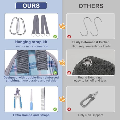 BEAUTYZOO Large Dog Grooming Hammock Harness, Nail Trim Restraint Sling - Image 4