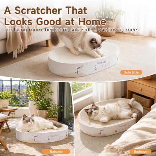 PatiencET Large Oval Cat Scratcher Bed - Image 7