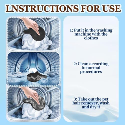 Pet Hair Remover for Laundry, Reusable Dog & Cat Hair Remover Tool, Effectively - Image 6