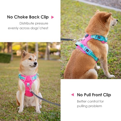 PHOEPET No Pull Dog Harness, Unique Colors Reflective Adjustable Dog Vest - Image 3