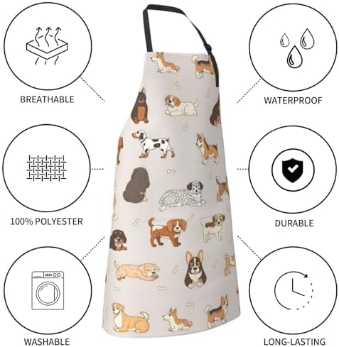 Waterproof Apron For Adults Chef Bib - Image 6